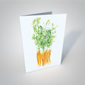 Carrot Greetings Card