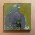 Pigeon with a kitten (Girl With A Kitten)
