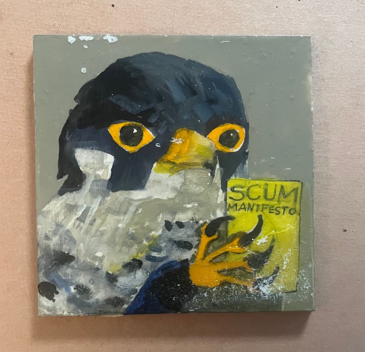 Peregrine with the SCUM Manifesto (Girl with a kitten)
