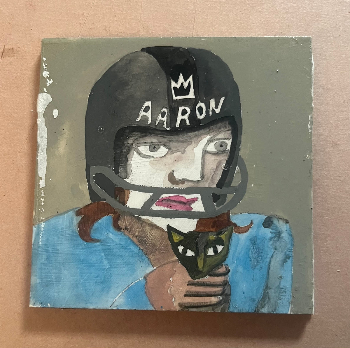 Jean Michel Basquiat – Girl With a Kitten