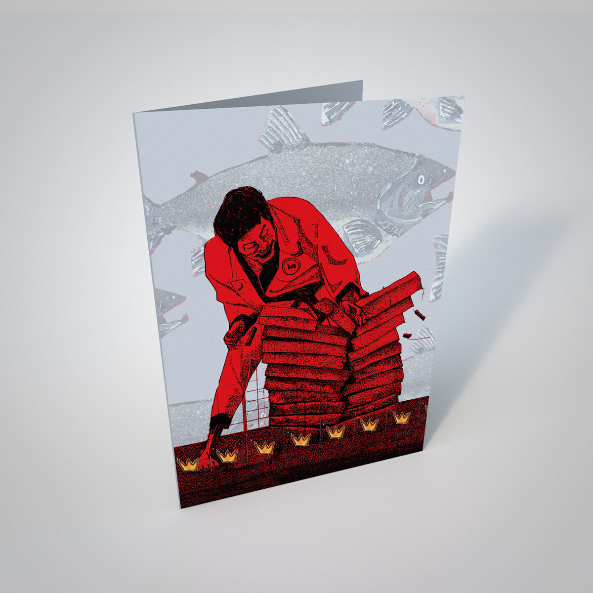 Karate Chop Greetings Card