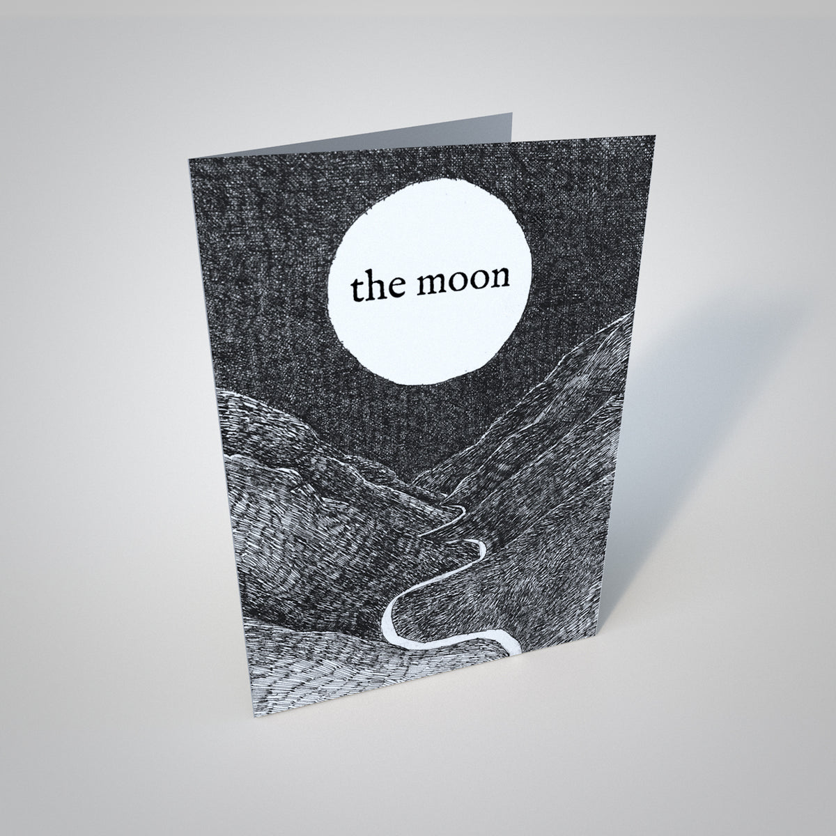 The Moon Greetings Card