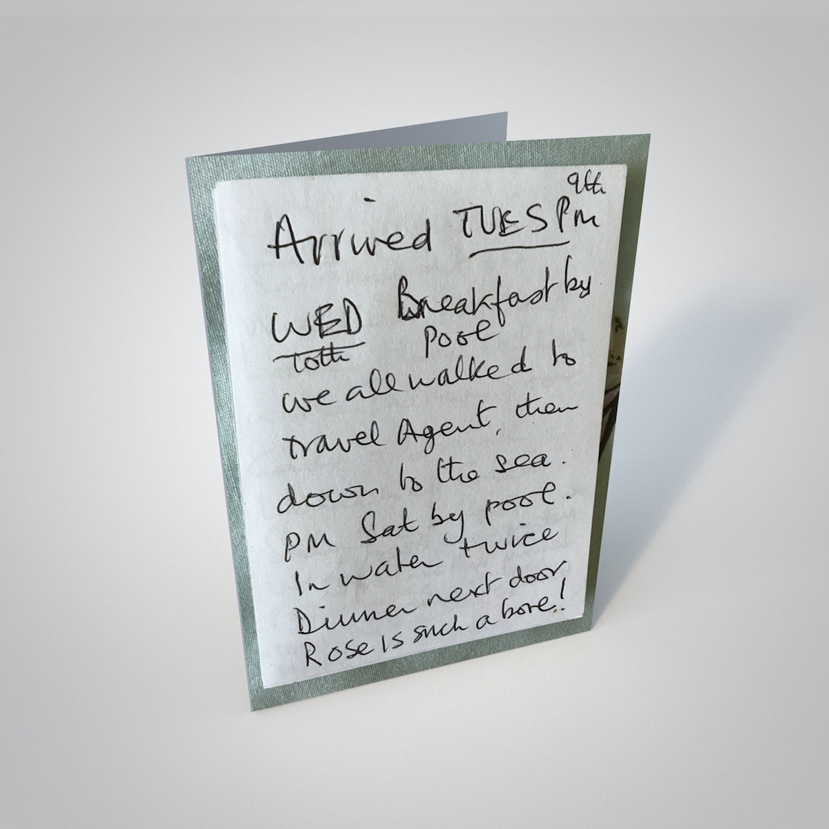 Rose is Such A Bore Greetings Card